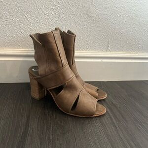 Free People Brown Heeled Boots